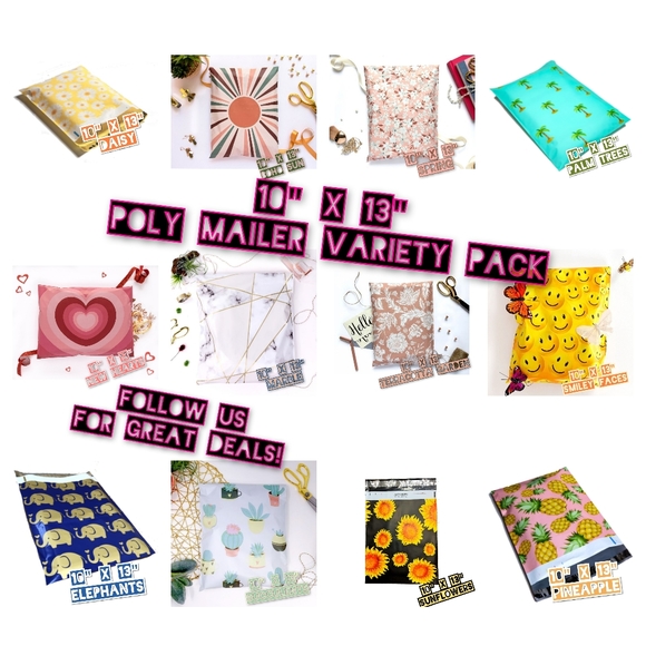 1000 10x13 Viola Poly Mailer Spedizione Borse Buste Couture Boutique - Foto 8